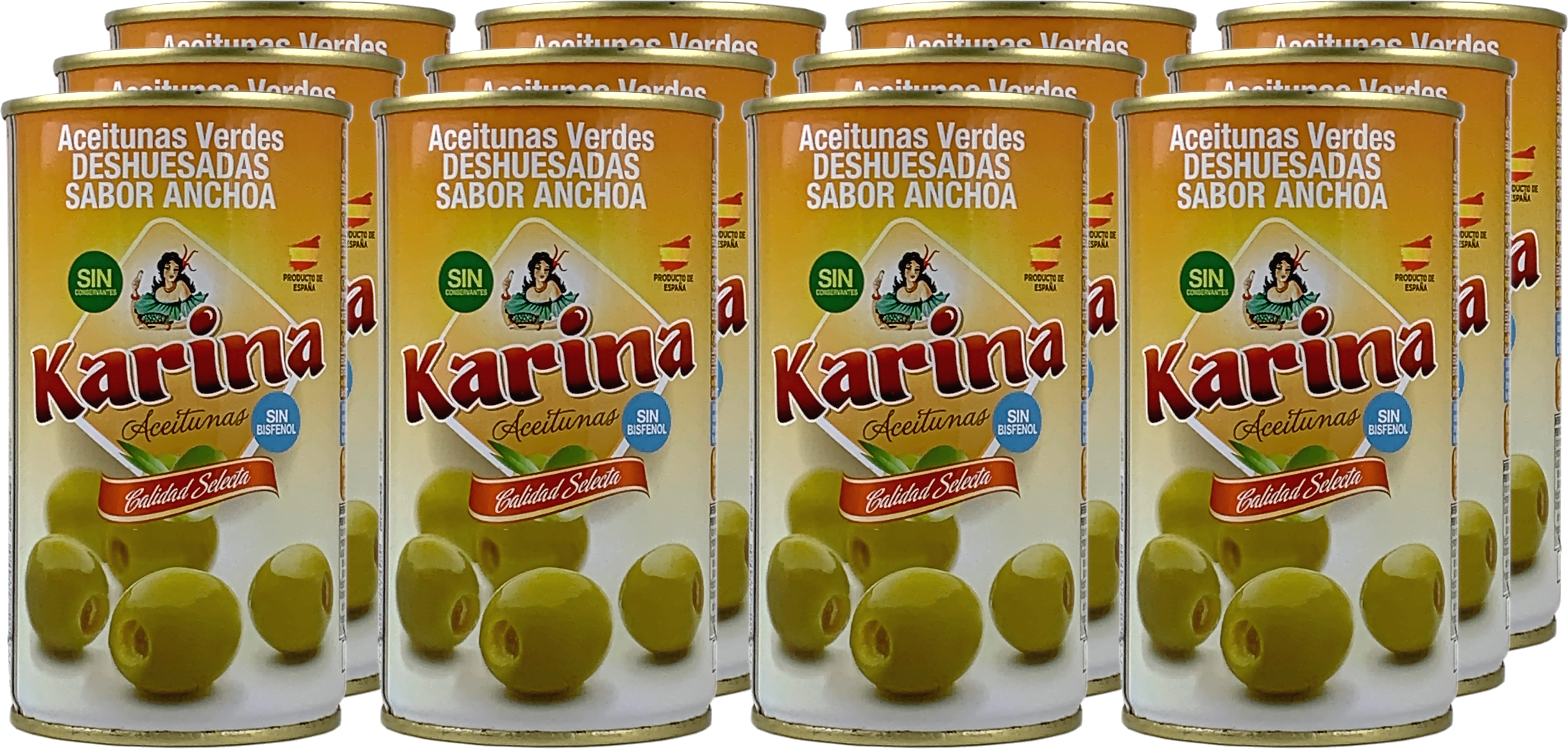 Karina Grüne Manzanilla - Oliven ohne Stein - im Dutzend günstiger!