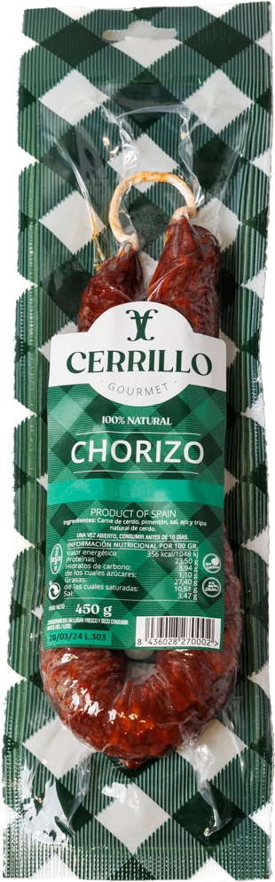 Cerrillo Chorizo muy picante 280 gr