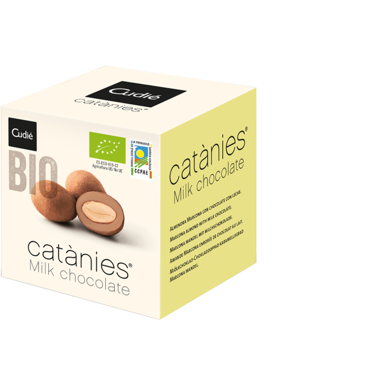 Catànies BIO mit Milchschokolade 80g-Packung